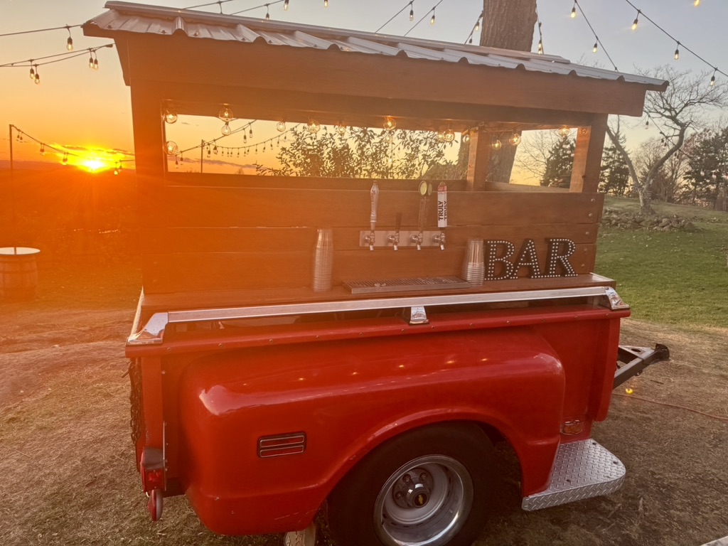 Tap trailer at sunset in New Hampshire